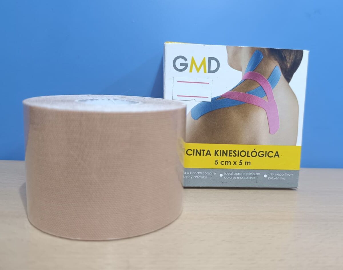 Cinta Kinesiológica de 5 cm X 5m Color Beige